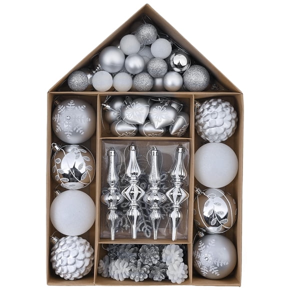 Set de decoración para árbol de Navidad Valery Madelyn, 70 unidades