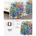 thumbnail image 3 of Colorful Spring Floral Wrap Around Bed Skirts for Queen Bed 16" Drop,Bed Skirt with Adjustable Elastic Belt Dust Ruffle Bed Valance for Bedroom Summer Botanical Farmhouse Flowers Bed Frame Cover, 3 of 7