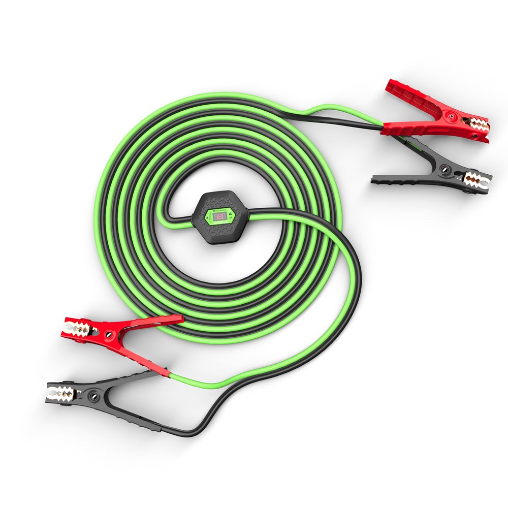 MYCHANIC 6 Gauge 16 Foot Smart Booster Cable, Heavy Duty Jumper Cables