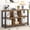 Brown, variant on FOLUBAN 6 Cube Storage Organizer with Shelf,  Horizontal Bookshelf, Low Cubby Bookcase for Living Room Bedroom, 47 Inch Oak