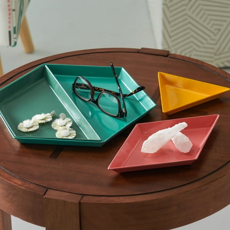 Multi Colored Geometric Trays, Set of 4 by Drew Barrymore Flower Home
