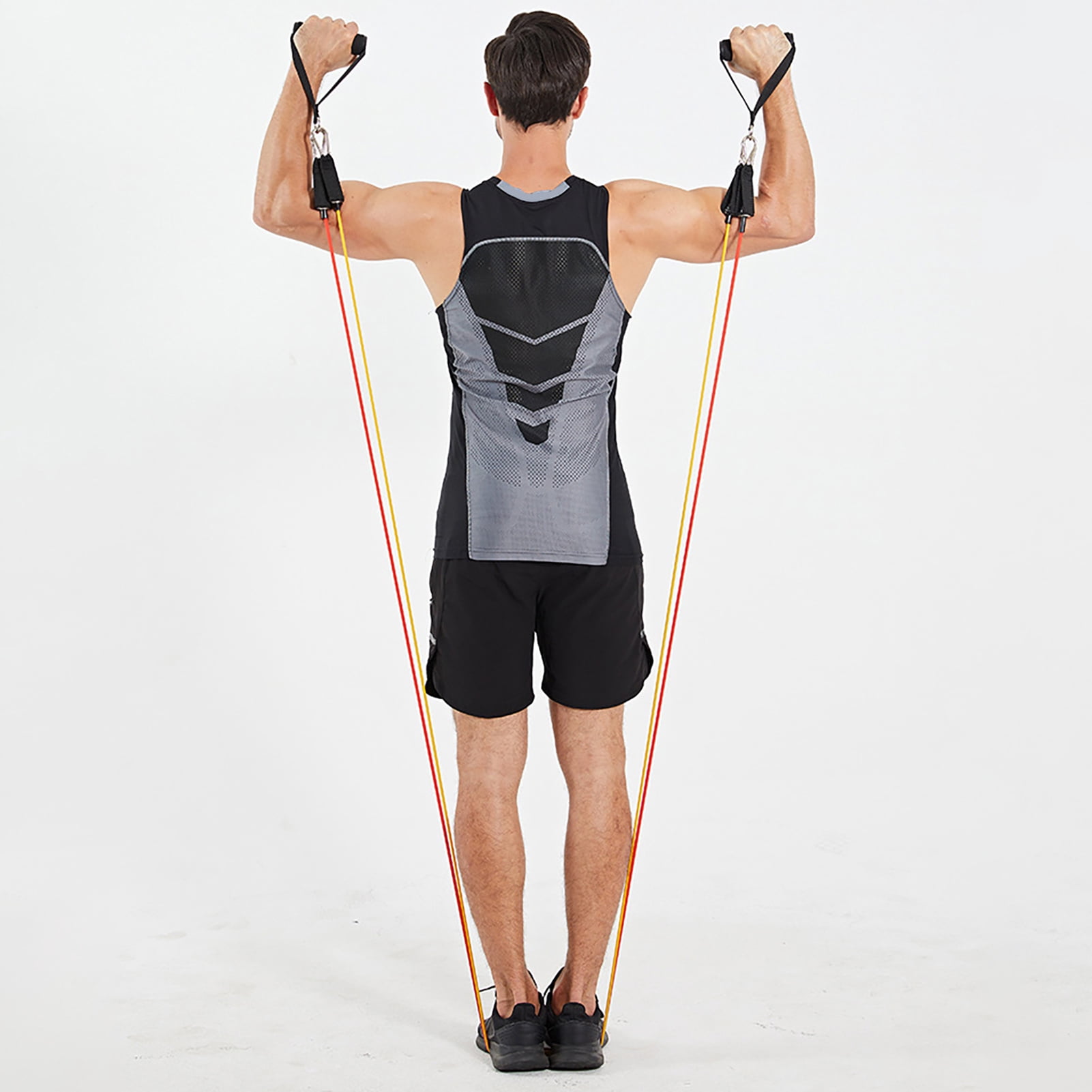 YIFAEUX 11 Pcs Resistance Bands Set Stretch Exercise Bands with Handles Home Gym Workout Bands Up to 100lbs for Physical Therapy Strength Training