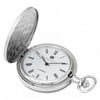 Charles-Hubert Paris Men's Charles Hubert Chrome Finish Brass Basketweave Pocket Watch XWA3364