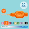 thumbnail image 2 of Cepillo interdental TePe Original naranja 0,45 mm, paquete de 20, 2 of 9