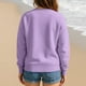 thumbnail image 4 of Kpop Demon Hunter Huntrix Merch Sweatshirt Women Men Casual Crewneck Long Sleeve Pullover Clothes Crewneck Sweatshirt For Women Fall#Light Purple 2XL, 4 of 5