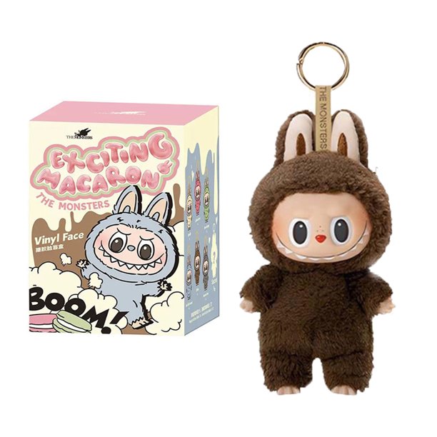 Caja ciega Labubu Heartbeat Macaron esmalte la cara de los monstruos estatuilla de Pvc adorno de mesa muñeca Kawaii regalo de cumpleaños para niños