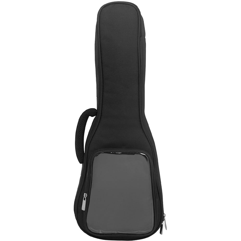 PTOOTP Black Padded Ukulele Case with Protective Cushion, Musical Instrument Storage Bag for Travel and Daily Use