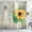 Brown Green Yellow, variant on Vintage Shower Curtain, Vintage Old Fashioned Funny Watermelon with Faded Colors Classic Graphic Art, Cloth Fabric Bathroom Decor Set with Hooks, 69" W x 84" L, Green Ecru