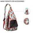thumbnail image 2 of Tropical Sunshine Watermelon Chest Bag – Breathable Mesh Back Panel, Cute Fruit Print Fanny Pack for Sports, Concerts and Summer Festivals, 2 of 4