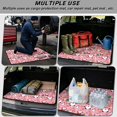 thumbnail image 5 of Yspwyqan Car Trunk Mat 29" x 39", Pink Santa All Weather Anti-Slip Cargo Mat Rear Trunk Line, Easy to Clean Vehicle Interior for Most Sedans SUVs Wagons for Women Gifts, 5 of 7