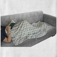 thumbnail image 5 of Alien Soft Flannel Fleece Blanket, Cosmic Galaxy Pattern of Flying Saucer Sun and Moon Constellation on Plain Backdrop, Cozy Plush for Indoor and Outdoor Use, 60" x 80", Multicolor, by Ambesonne, 5 of 5