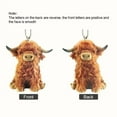 thumbnail image 5 of SIYTUAU Bull Car Pendant Keychain With Highland Cattle Design For Christmas Halloween Gift And Holiday Decoration, 5 of 5