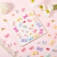 thumbnail image 3 of 80Pcs 4 Styles Cabochons Flatback Coquette Charms Colorful Assorted Aesthetic Resin Kawaii Bowknot Small Tiny Embellishments for Jewelry Nail Art Hair Clips Phone Cases DIY Crafts, 3 of 7