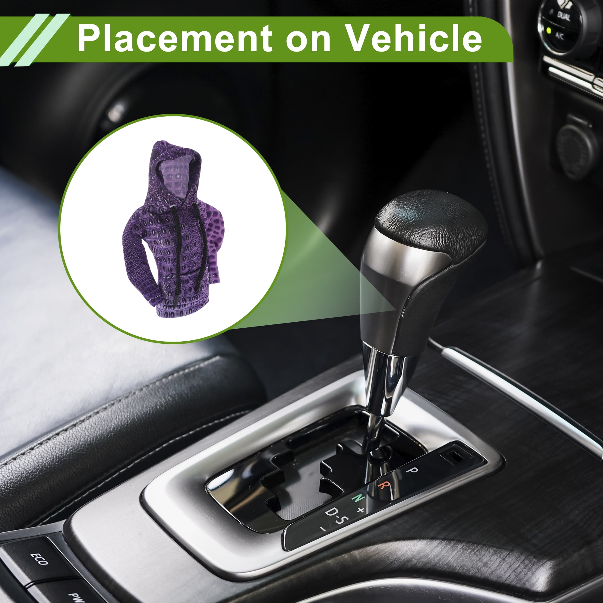 Unique Bargains Gear Shift Knob Cover Decoration Stick Handle Protector 6.3"x5.12"