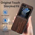 thumbnail image 3 of Nalacover for Samsung Galaxy Z Flip 5 Case, Wooden Patterned Shockproof Luxury Folded Anti-Scratch Camera & Screen Raised Protection Phone Cover for Samsung Z Flip5 2023,
Walnut, 3 of 9