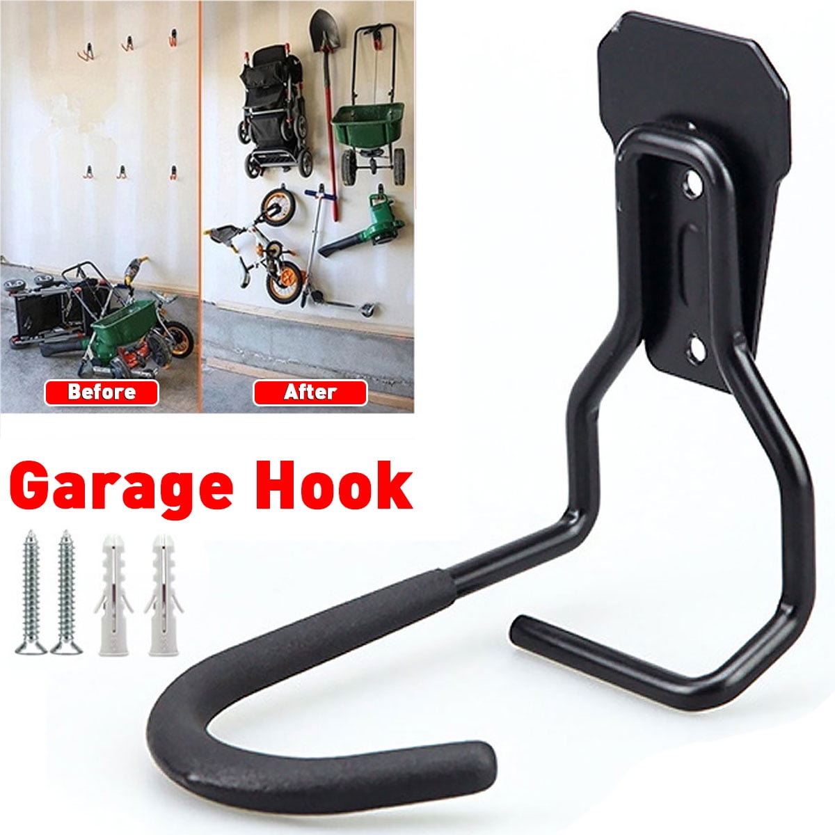 WallMounted UShaped Bike Bicycle Hook Garage Storage Hook Hanger for