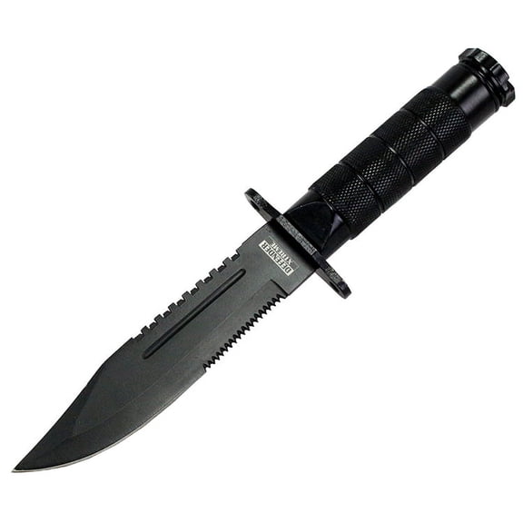 8.5" Heavy Duty Black Mini Survival Knife with Sheath