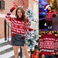thumbnail image 1 of Chandail de Noël à Petit Flocon de Neige Explosions Mode pour Femmes 2023 Automne et Hiver Décontracté pour Couple Col Rond en Tricot, 1 of 7