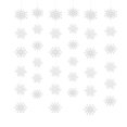 thumbnail image 2 of 36 Uds. De copos de nieve y 6 uds. De cuerdas de 1,5 m, banderines de copos de nieve, 2 of 3