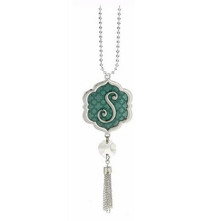 Blue First Name First Letter Car Charm "S" - By Ganz