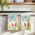 thumbnail image 7 of Easter Kitchen Towels Set of 4, Spring Bunny Colorful Rabbit Eggs Butterfly Blue Green Absorbent Dish Towels for Kitchen, Microfiber Hand Towel, Quick Drying Tea Towel for Cleaning Dishcloths, 7 of 7