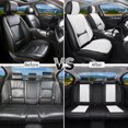 thumbnail image 7 of Car Seat Covers Full Set Fit for Dodge Ram 1500 2002-2026,Faux Leather Waterproof Breathable Anti‑Slip Seat Protectors with Lumbar Support, Black&White, 7 of 7