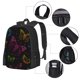 thumbnail image 2 of Easygdp Butterfly Mochila de Gran Capacidad Minimalista Ideal para Escuela, Viajes y Uso Diario, 2 of 6