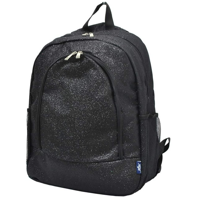 Mochila NGIL Canvas School Glitter-Black para niños y adultos