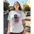 thumbnail image 3 of America Years T Shirts for Women Short Sleeve Cotton Crewneck T-Shirt Independence Day Patriotic Red Stripe Blue Star Flag Tee Tops Casual Basic T-Shirts, XS-5XL White XS, 3 of 7