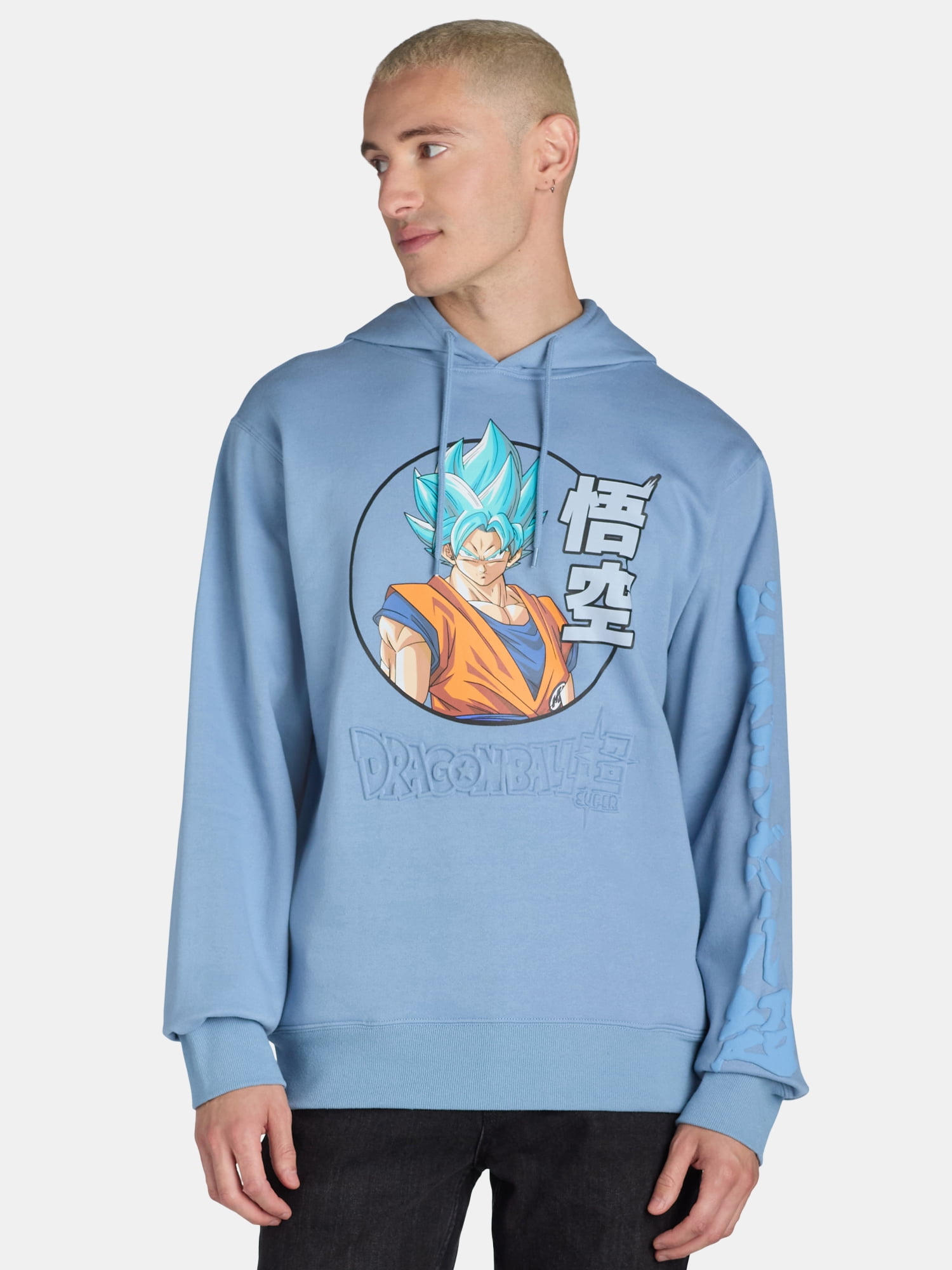 Tie Dye Dragon Ball Z Hoodie Blue DRAGON BALL Z MAJIN VEGETA