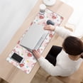 thumbnail image 3 of Long Mouse Pads for Desk,Pink Cow Strawberry Flower Pattern Desk Mats on Top Of Desks, Desk Mouse Pad Extra Large with 3mm Non-Slip Base and Stitched Edge for Gaming,Office,Work,Home 31.5"x11.8", 3 of 6