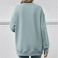 thumbnail image 3 of Xcmzpl Womens Sweatshirts Basic Solid Color Round Neck Sweatshirt Lightweight Sweater Tops Cotton Long Sleeve Blouses Fall Fashion, 3 of 6