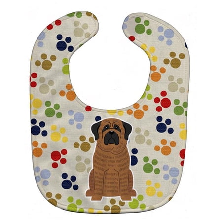 Pawprints Mastiff Brindle Baby Bib