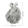 thumbnail image 3 of Unique Bargains 1 Pc Cartoon Bath Shower Loofah Sponge Body Puffs for Bathroom 5.51"x4.72" Gray, 3 of 6
