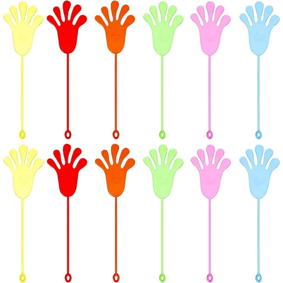 12PCS Christmas Sticky Hand Elastic Toys, Children's Party Toys for Christmas, Birthday Gifts, Sensory Toys, Interesting Sticky Hand Toys