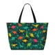 thumbnail image 2 of Fotbe Colorful Dinosaurs Bolsa de Viaje para Playa - Resistente al Agua, Bolsa Tote de Gran Capacidad y Ligera con 7 Bolsillos para Mujeres y Hombres, 2 of 7
