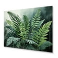 thumbnail image 2 of Designart "Dynamic Ferns Green and Black Contrast V" Floral Metal Art Print, 2 of 5