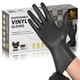thumbnail image 1 of SWIFTLITE Guantes de vinilo negros Guantes de grado alimenticio Guantes desechables sin látex y sin polvo para limpiar cocinar preparación de alimentos (100 grandes), 1 of 5