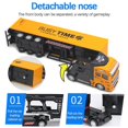 thumbnail image 4 of Camion à Rétrofriction Échelle 1:48 Camion à Rétrofriction Alliage Alliage Mini Voiture Jouets pour Garçons Enfants Cadeau Jaune, 4 of 4