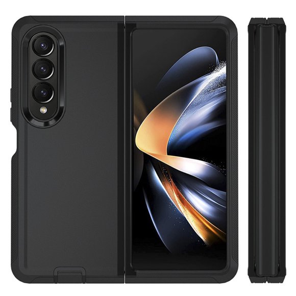 [PST] Samsung Galaxy Z Fold 5 Hard Defender Case, Anti-Drop Triple Layers Shockproof Heavy Duty Defender Hard Case Cover