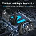 thumbnail image 5 of Ourlife AI Translation Earbuds, Real-Time 149 Languages Translator Earphones, Audifonos Traductores Inglés Español, OWS Open Ear & LCD Touch, Black, 5 of 7