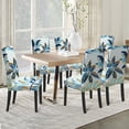 thumbnail image 4 of Chair Covers for Dining Room Stretch Dining Chair Covers Set of 4 Parsons Chair Slipcover Removable Washable Kitchen Chair Slipcovers for Dining Room Party Banquet,Rainforest Leaves, 4 of 6