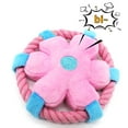 thumbnail image 3 of Dog Flying Disc Toy: Cotton Rope Plush Round Stuffed Puppy Toy Pet Teething Toy, 3 of 10