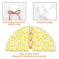 thumbnail image 4 of Rocae Daisies Flowers for Christmas Tree Skirt with Pom Pom Trim for Holiday Party for Holiday Home Decor Indoor Outdoor-30", 4 of 7