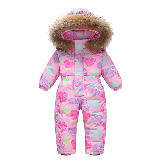Girls Insulated Kids Snowsuit Winter Ski Boys Outdoor Cold Weather Gear Clothes