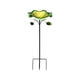 thumbnail image 2 of Comedero metálico exterior para aves con estaca | Estanca metálica en forma de flor resistente a la intemperie para colibríes | Decoración duradera y resistente al óxido para jardín | Fácil de, 2 of 9