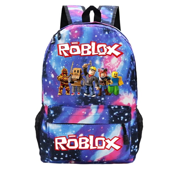 Mochila Roblox Virtual World para niños y niñas, morral escolar de dibujos animados de Anime para estudiantes de primaria y secundaria