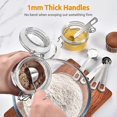 thumbnail image 5 of 18/8 Stainless Steel Measuring Spoons Set of 9, (1/16 TSP, 1/8 TSP, 1/4 TSP, 1/3 TSP, 1/2 TSP, 3/4 TSP, 1 TSP, 1/2 tbsp & 1 tbsp) for Dry and Liquid I, 5 of 5