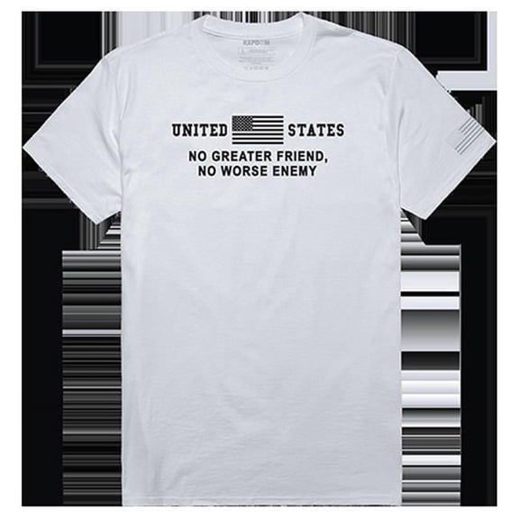 No Greater Tactical Graphic T-shirt, White - 2XL