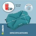 thumbnail image 3 of Almohada de Viaje Klymit Pillow X Inflable Teal Ligera, 3 of 6
